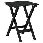 vidaXL Table d’appoint pliable noir bois de peuplier massif