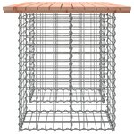 vidaXL Banc de jardin design gabion 100x70x72cm bois massif de douglas