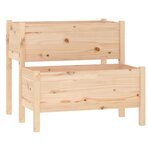 vidaXL Jardinière 84 5x84x75 cm Bois massif de pin