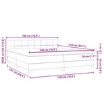 vidaXL Sommier à lattes de lit et matelas gris clair 180x210cm velours