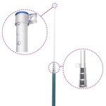 vidaXL Drapeau de l'Allemagne et mât 5 5 m Aluminium