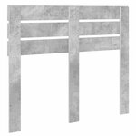 vidaXL Tête de lit Gris béton 120 cm Bois d'ingénierie