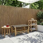 vidaXL Banc de jardin 80 x 38 x 40 cm Bambou Naturel Rectangulaire