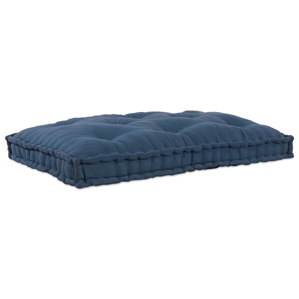 vidaXL Coussin de canapé sur palette Indigo tissu