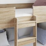 vidaXL Lit Superposé pour Enfants Chêne Sonoma 75 x 190 cm