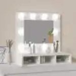 vidaXL Armoire à miroir avec LED blanc 60x31 5x62 cm