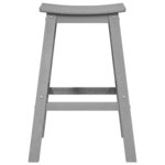 vidaXL Ensemble de bar de jardin 4 Pièces Gris clair HDPE