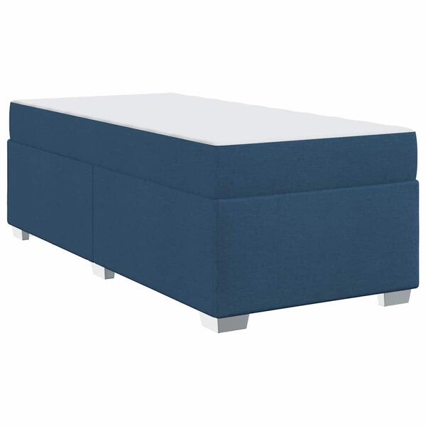 vidaXL Cadre de lit Bleu 90 x 200 cm tissu
