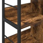 vidaXL Étagère Chêne fumé 82 x 32 x 79 cm Bois d'ingénierie