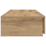 Tiroirs de lit vidaXL Chêne artisan 120x36 5x16 5 cm En bois d'ingénierie