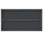 vidaXL Étagères murales 2 Pièces 75x40x3 cm noir acier inoxydable