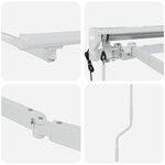 vidaXL Cadre de store rétractable électrique Blanc 3 x 2 5 m Acier