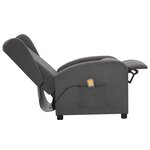 Vidaxl fauteuil de massage gris clair tissu