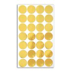 28 autocollants confettis dorés