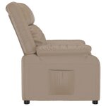 vidaXL Fauteuil inclinable Cappuccino Similicuir