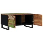 vidaXL Table basse 80x50x40 cm Bois de récupération et d'ingénierie
