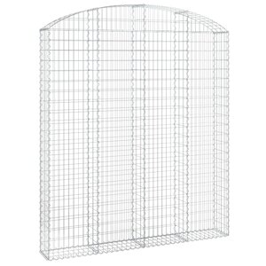 vidaXL Panier de gabions arqué 200x30x220/240 cm Fer galvanisé