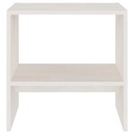 vidaXL Tables de chevet 2 Pièces Blanc 40x30 5x40 cm Bois de pin massif
