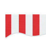 vidaXL Tissu de remplacement pour auvent rayures rouges et blanches
