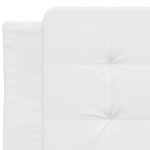 vidaXL Cadre de lit sans matelas Zadar blanc 90x190 cm similicuir