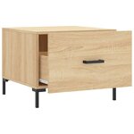 vidaXL Tables basses 2 Pièces chêne sonoma 50x50x40 cm bois d'ingénierie
