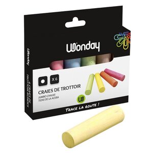 Craie de trottoir ronde 6 piece(s)