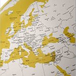 Globe terrestre lumineux Evolve Ø 30 cm - Jaune