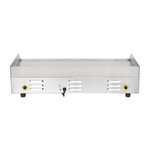 Plancha electrique professionnelle de comptoir - 2 9 kw - buffalo -  - inox 745x470x240mm