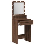 vidaXL Coiffeuse Chêne marron 50 x 41 x 135 cm Bois d'ingénierie
