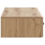 vidaXL Table d'appoint murale Chêne artisanal 87 5 x 34 5 x 17 cm