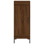 vidaXL Buffet Chêne marron 34 5x34x90 cm Bois d'ingénierie