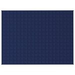 vidaXL Couverture lestée Bleu 152x203 cm 11 kg Tissu
