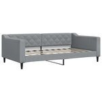 vidaXL Lit de jour avec lit gigogne et tiroirs 100x190 cm tissu