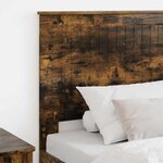 vidaXL Tête de lit avec tête de lit Chêne fumé 90 cm Bois d'ingénierie