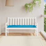 vidaXL Coussin de banc de jardin bleu clair 150x50x7 cm tissu oxford