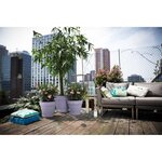 Pot de fleur Loft Urban Rond - Violet Ø 28.5 x hauteur 26 cm - Extérieur 100 recyclé