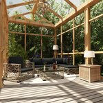 vidaXL Salon de jardin 6 Pièces avec coussins résine tressée gris