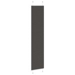 vidaXL Store plissé noir 50x200 cm largeur du tissu 49 4 cm polyester