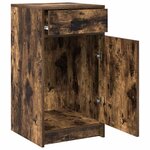 vidaXL Buffet Chêne fumé 40 x 40.5 x 75 cm Bois d'ingénierie
