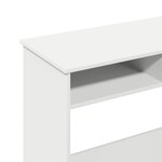 vidaXL Bureau Blanc 80x40x75 cm Bois d'ingénierie
