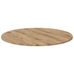 vidaXL Plateau de table chêne artisanal 70 x 70 x 1 5 cm