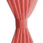 vidaXL Rideau occultant 2 Pièces Voile 140 x 225 cm Rouge