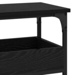 vidaXL Table console Chêne noir 100 x 29 x 75 cm Bois d'ingénierie