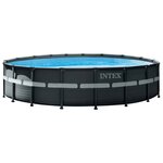 Intex Piscine à cadre Ultra XTR pompe de filtration à sable 549x132cm
