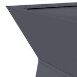 vidaXL Jardinière à pilier 2 Pièces Anthracite 35 x 35 x 73 cm Acier
