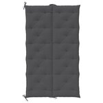 vidaXL Coussin de banc de jardin anthracite tissu oxford