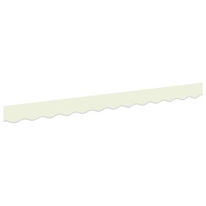 vidaXL Bande de auvent Crème 2.3 x 0.2 m Toile