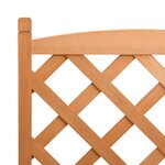 vidaXL Jardinière avec treillis marron bois massif de sapin
