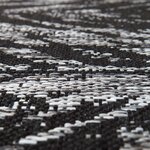 Tapis en polypropylène noir evora 110 x 60 cm