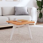 vidaXL Dessus de table 50x50x2 5 cm carré bois massif de hêtre